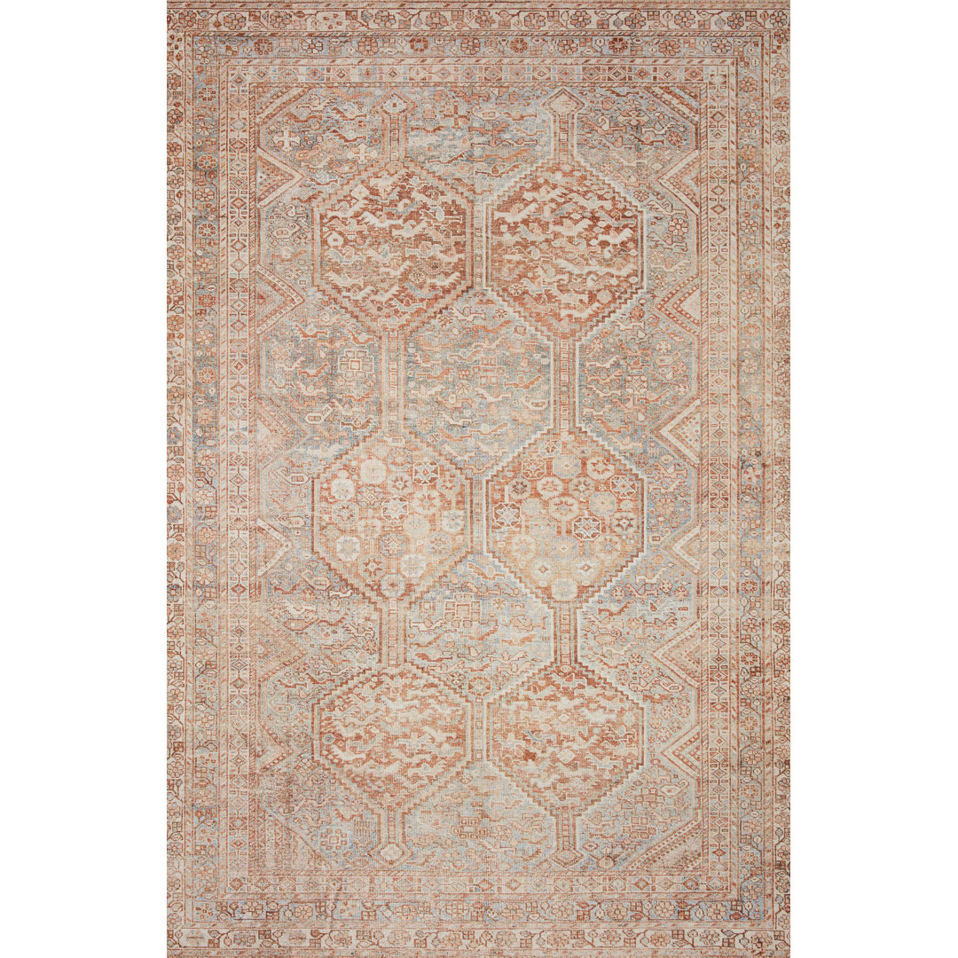 Chris Loves Julia x Loloi Jules Tangerine Mist Rug